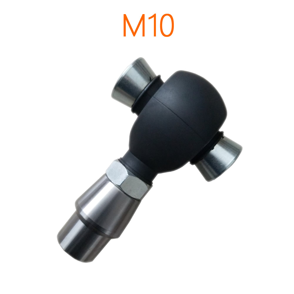 M10公制合金钢杆端+焊接套+2垫片+防尘套+螺母 整套